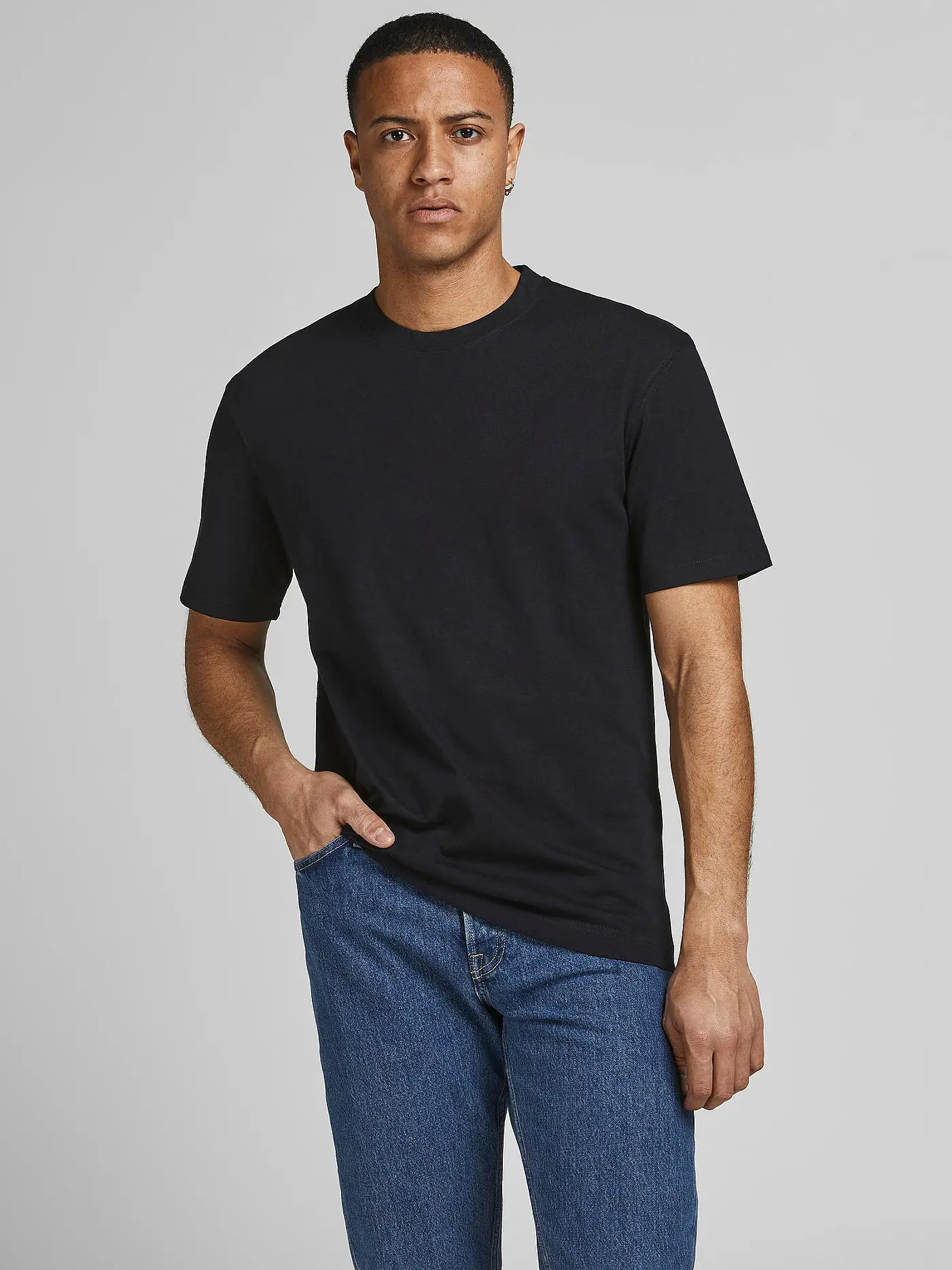 JACK & JONES | T-Shirt JJERELAXED | schwarz